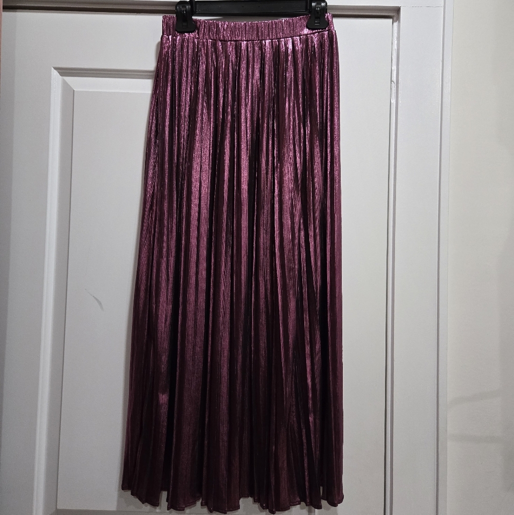 Nasty Gal Pleated Maxi Skirt Sz 6